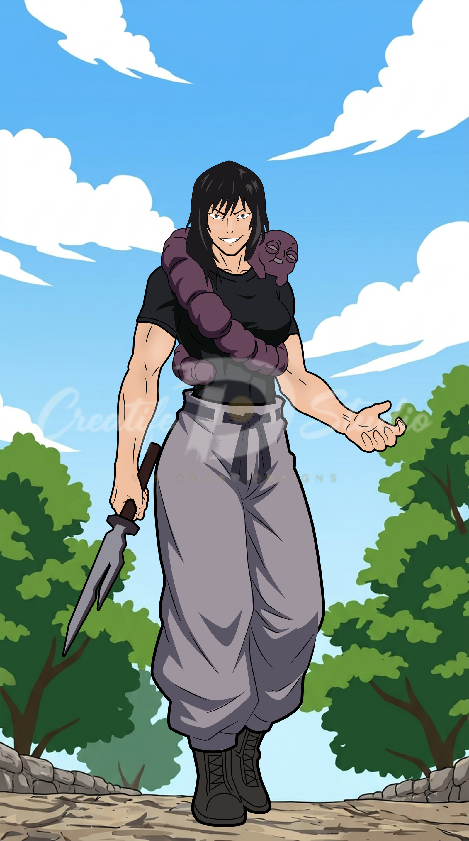 Toji Fushiguro Inspired Anime Character
